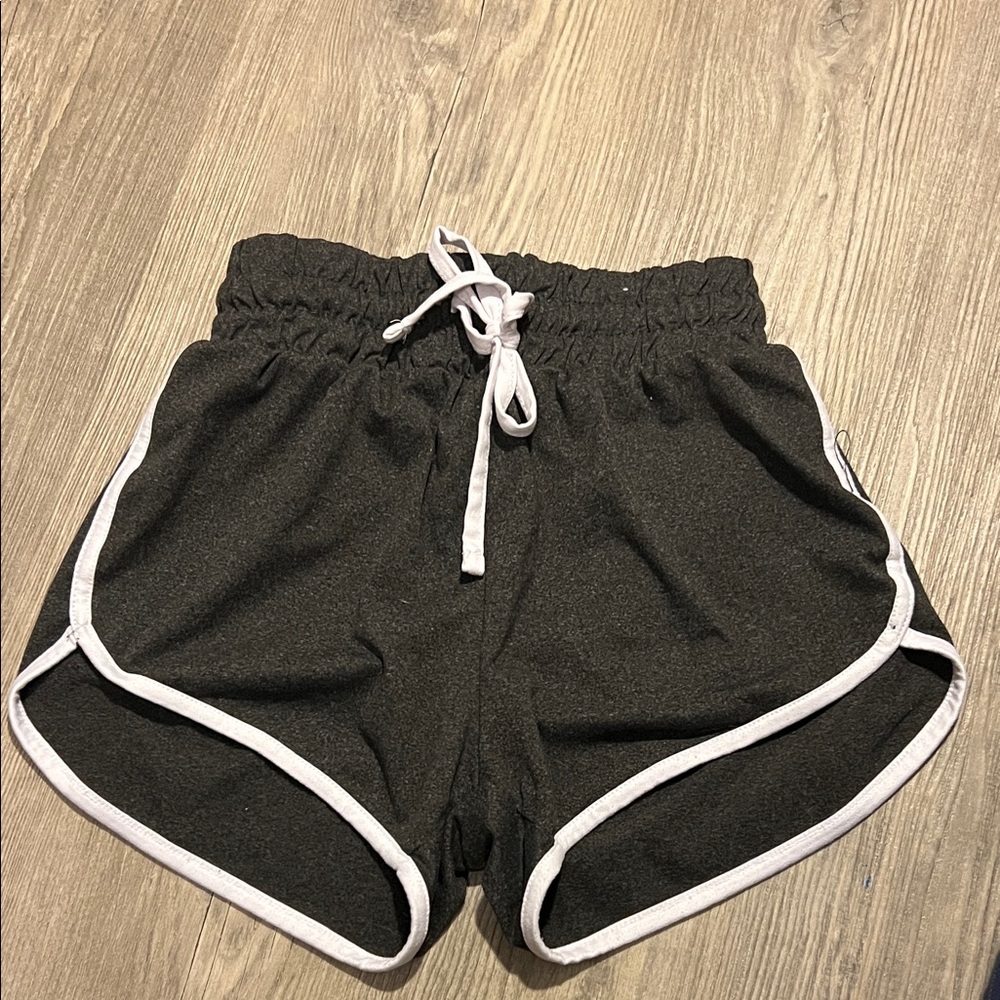 Rue21 Black and White Trim Athletic Shorts